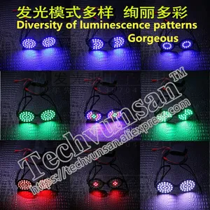 LED Luminescence Rezz Glasses Singer Performance DJ Stage Music Festival Perform Nightclub Bar KTV Light Eyeglasses