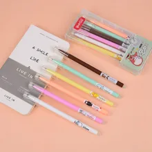 1 шт Kawaii офисная стираемая шариковая ручка Милая модель Kumamon школьные канцелярские принадлежности черные чернила 0,5 мм ручка заправка