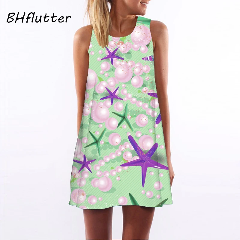 BHflutter Robe Femme Ete 2018 летнее платье женское Новое модное короткое шифоновое без
