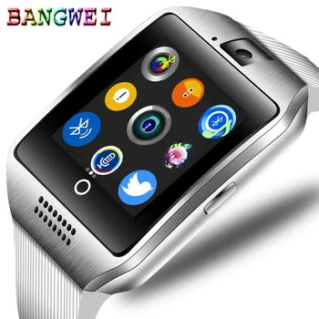 

BANGWEI men's smart watch Bluetooth connection sports step music playback color screen support TI Sim smart watch