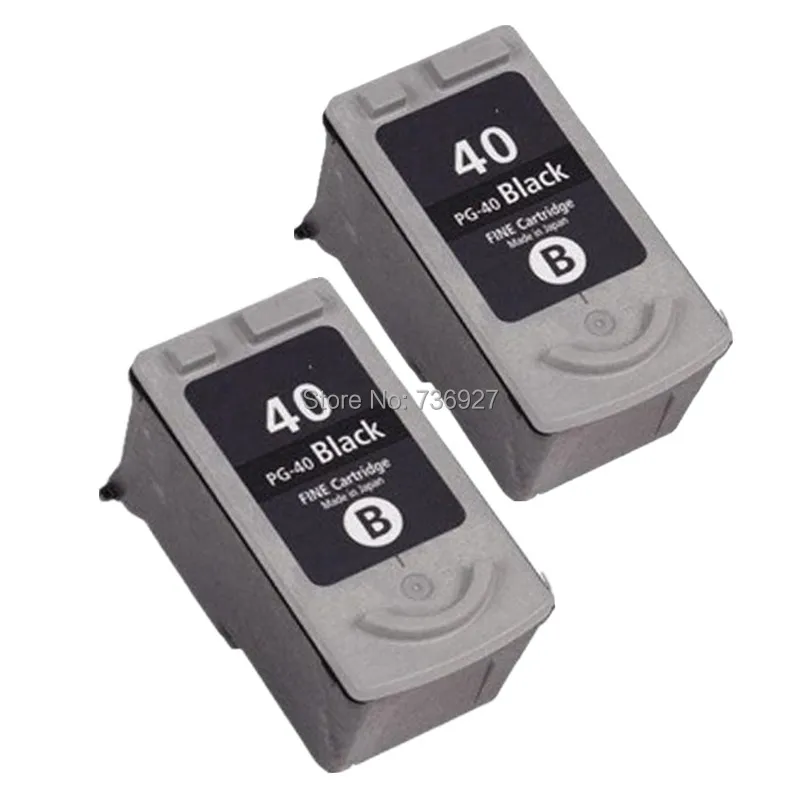 2 Zwart PG40 PG 40 Remanufactured Cartridge Voor Canon PIXMA MP210 MP220  MP460 IP1300 IP1900 printer|ink cartridge|ink cartridge for canoncartridge  for canon - AliExpress