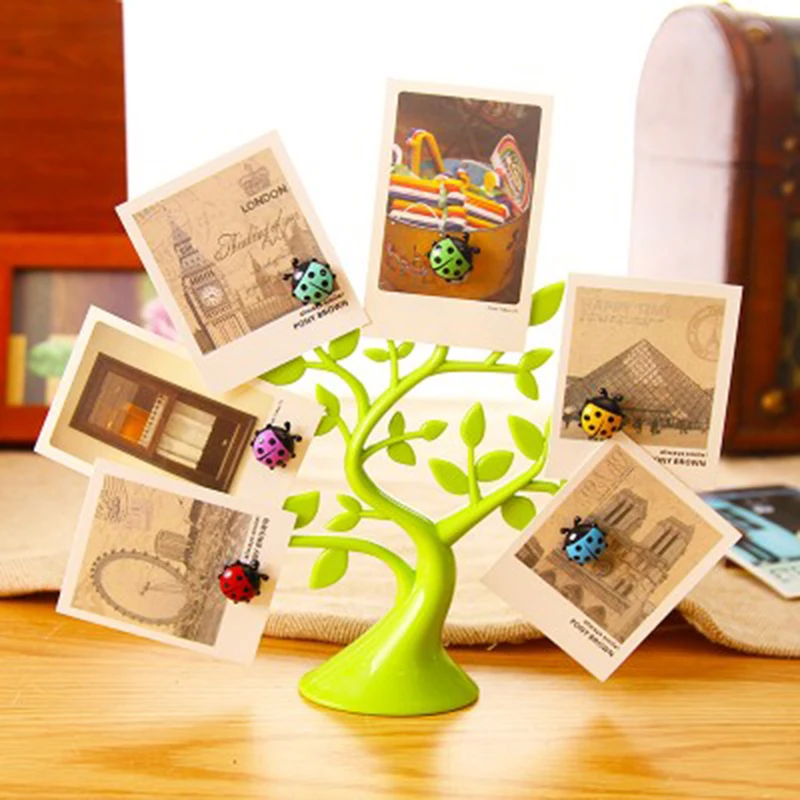6pcs Funky Colour Wooden Magnet Magnetic Fridge Clips Party Goodie Bag Gifts