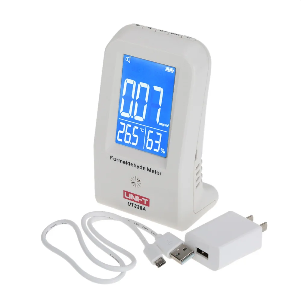 

UNI-T UT338A Brand New High Precision Indoor Formaldehyde Data Logger Detector Air Monitor Thermometer Hygrometer LCD