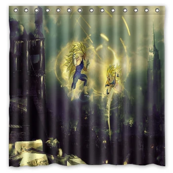 

Free Shipping!Customize Dragon Ball Background Printed Waterproof Polyester Shower Curtain&Bath Curtain(Size 180X180CM)