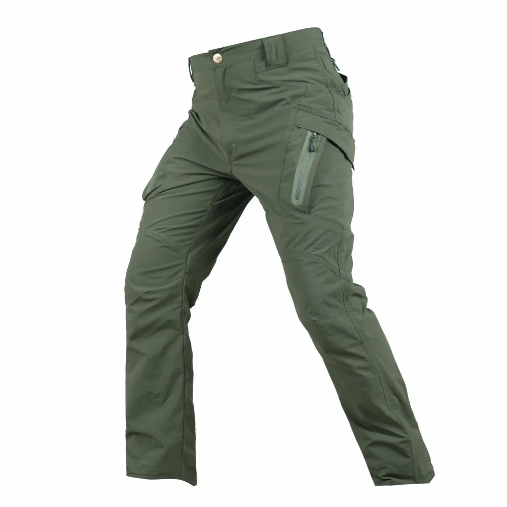 Тактические мужские тренировочные Походные штаны весенние водонепроницаемые быстросохнущие походные армейские вентиляторы рабочая одежда брюки - Цвет: green