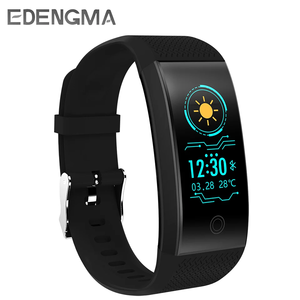 EDENGMA Smart Wristband QW18 Sports Mode Info Reminder Heart Rate Sleep Monitor Incoming Call Reminder Bluetooth Color Watch