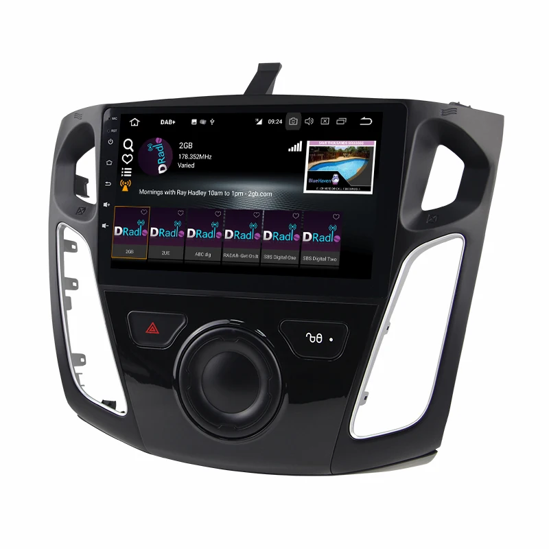 Clearance Eunavi 9 inch Android 8.0 Car dvd Video GPS Player For Ford focus 2012 +wifi+4G+BT+Radio+RDS+PX5+4G+32G Octa Core TDA7851 3