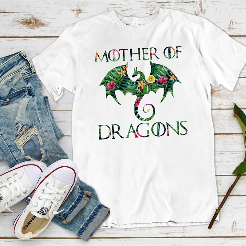 Футболка с драконом для мамы размера плюс, женские футболки с героями игры престолов, ТВ и кино, Khaleesi Camiseta Dracarys Mujer, футболки