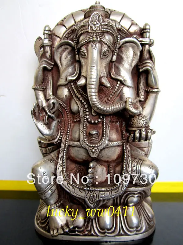

fast ship dh0065 Tibetan Buddhist bronze GANESHA INDISCHER GOTT statue
