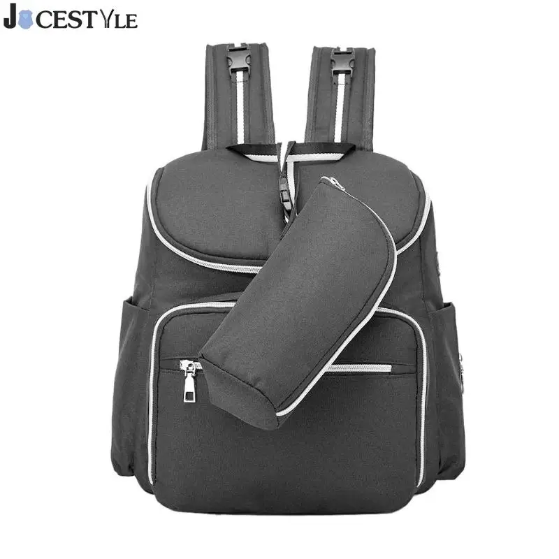Jocestyle Портативный Мода мумия большой Ёмкость сумка рюкзак для отдыха на открытом воздухе Многофункциональный водонепроницаемый детский подгузник рюкзаки - Цвет: pink