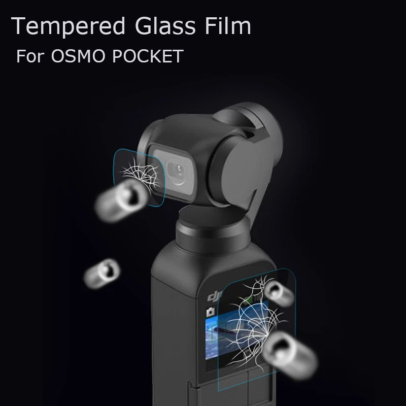 

1/2/3 Sets DJI OSMO Pocket Tempered Glass Screen Protector Film+TPU Lens Film for OSMO Pocket Handheld Gimbal Accessories 0.33MM