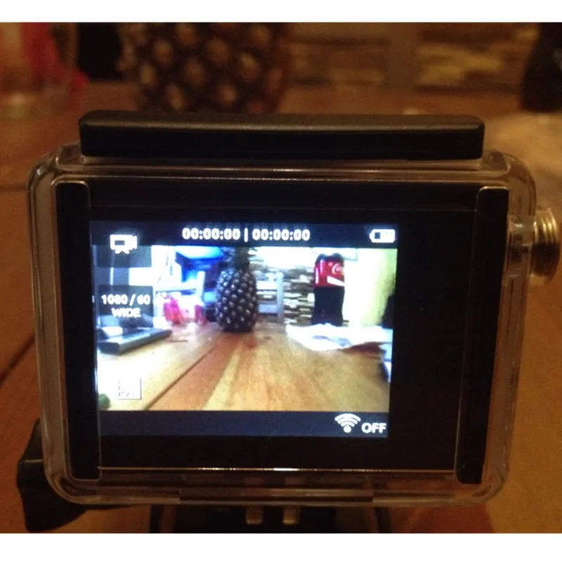 Anordsem 액세서리 LCD 백팩 디스플레이 화면, Go pro Hero 3 +/4 용 외부 화면, Gopro Hero 3 스포츠 카메라 마운트