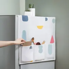 Кухонная Пылезащитная Крышка для холодильника Пылезащитная и пылезащитная PEVA Пылезащитная крышка с 6 мешками для хранения для холодильника Кондиционер