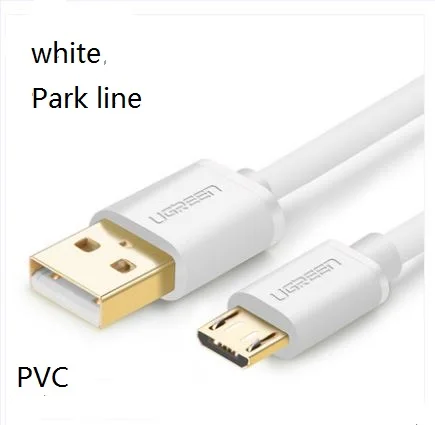 Park line Micro USB кабель Android кабель для передачи данных зарядное устройство USB к Micro USB кабель для быстрой зарядки для samsung Xiaomi htc планшет USB шнур - Цвет: Белый