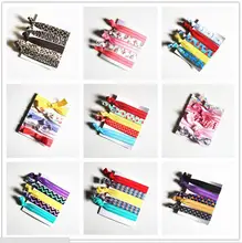 Довольно узел упругой волосы галстук Hairband резинкой хвост держатель браслеты шелковый материал завязывают головные уборы аксессуары для волос простой