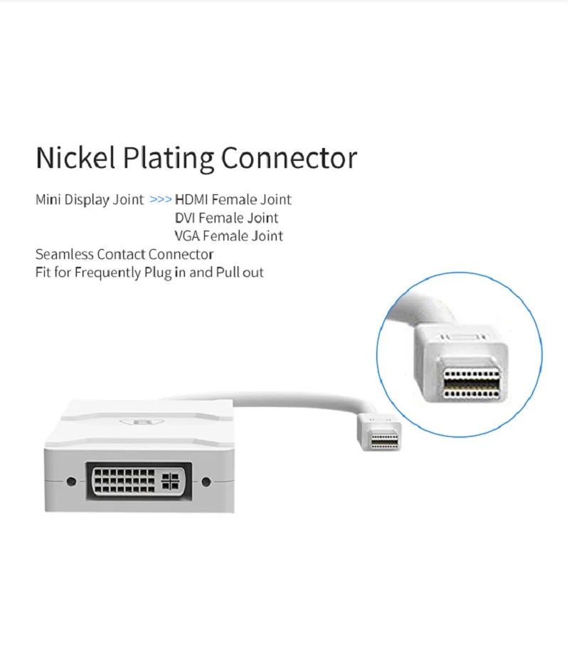 Snowkids VGA переключатель сплиттер мини DP к HDMI DVI I24 + 5 портов для Macbook hp Dell Chromebook порты