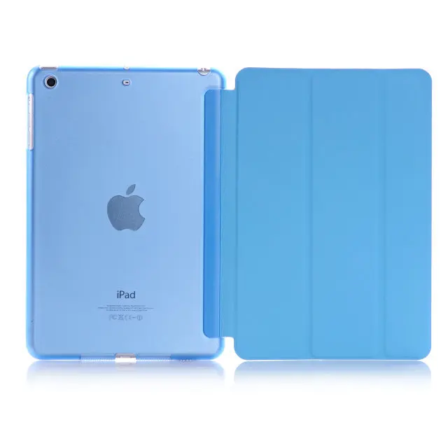 Для iPad Air 1, цветной PU смарт-чехол PFHEU, Магнитный чехол для APPle iPad Air1 retina, выпуск 2013 - Цвет: Синий