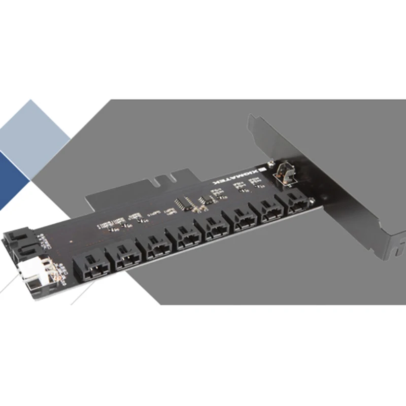 Newest RGB Chassis Fan Control Card Hub RGB Fan Adapter Multi-Fan Splitter PSU Molex 4 pin Fans interface Adapter Add On Cards Newest RGB Chassis Fan Control Card Hub RGB Fan Adapter Multi-Fan Splitter PSU Molex 4 pin Fans interface Adapter Add On Cards