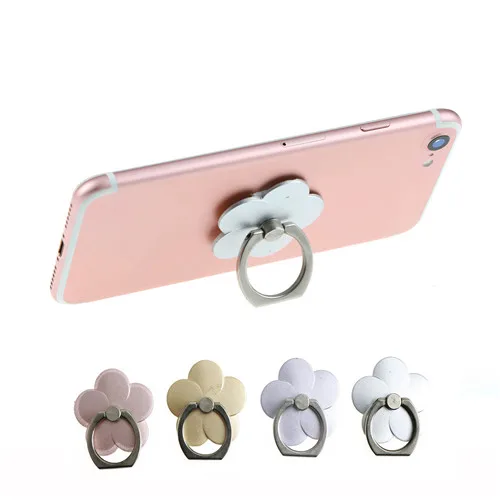 JETTING Universal 360 Degree Pop Phone Stand Mount Flower Clover Finger Phone Ring Socket Grip Holder For Smartphone iPhone