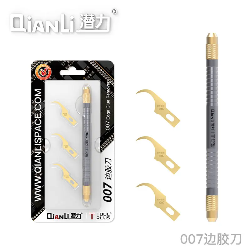 

QianLi ToolPlus 007 Multi-Function Ceramic Knife blades set one handle and 3 pcs blade Mobile Phone chip Motherboard Repair