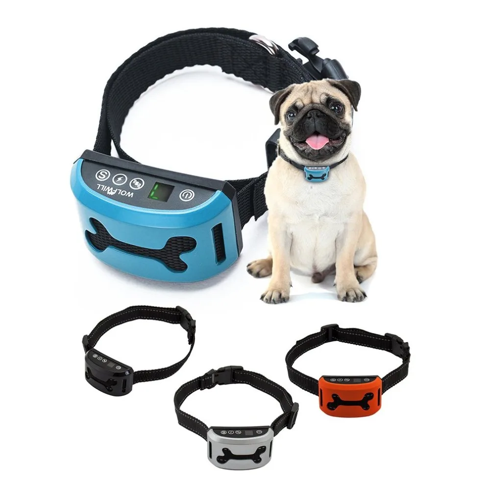 New Rechargeable LCD Automatic Dog Training Anti Bark Collar Digital