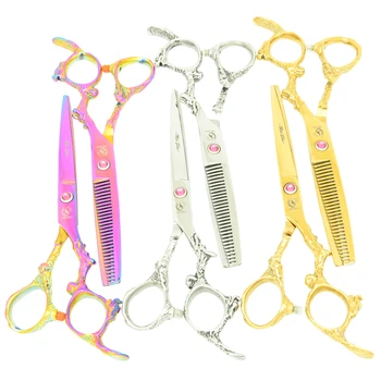 

6.0" Meisha Stainless Steel Hair Scissor Hairdresser's Cutting Thinning Shears With Comb Bag Hairdressing Hair Salon Tool HA0325