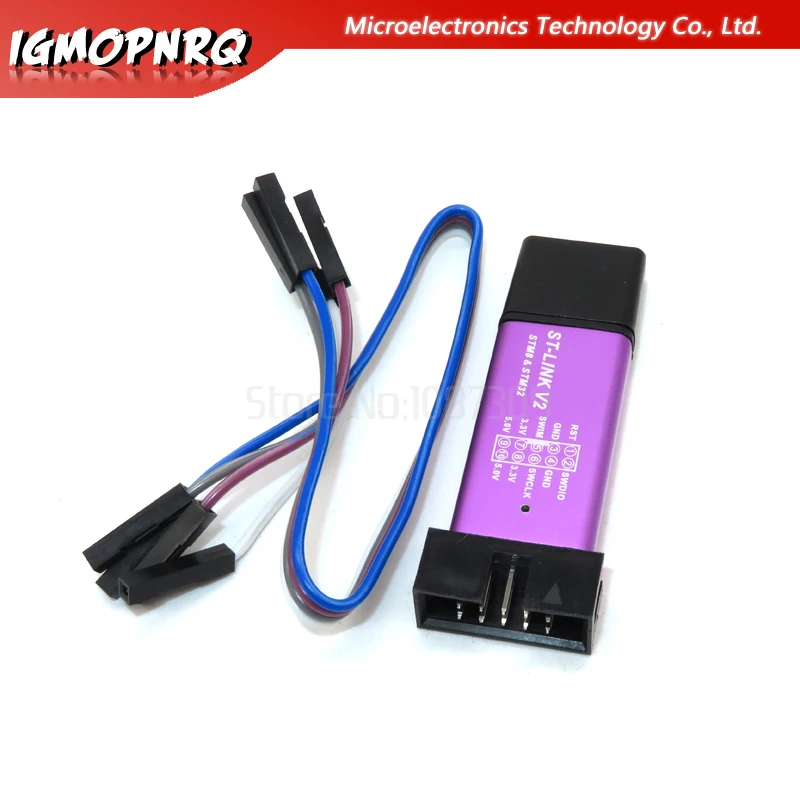 

1PCS LINK Stlink ST-Link V2 Mini STM8 STM32 Simulator Download Programmer Programming With Cover