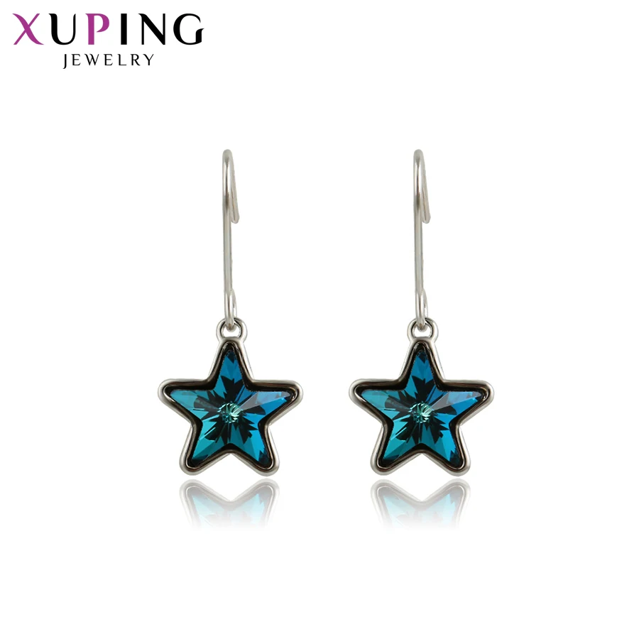 

Xuping Exquisite Eardrops Earrings Star Style Luxury Crystals from Swarovski Elegant Jewelry Gifts for Girl S142.3- 97296
