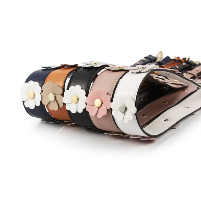  2017 Strapper You Leather Flower Bag Strap Belt Shoulder Bag Accessories Belts Long Handbag Band Replacement Strap for Handbag 