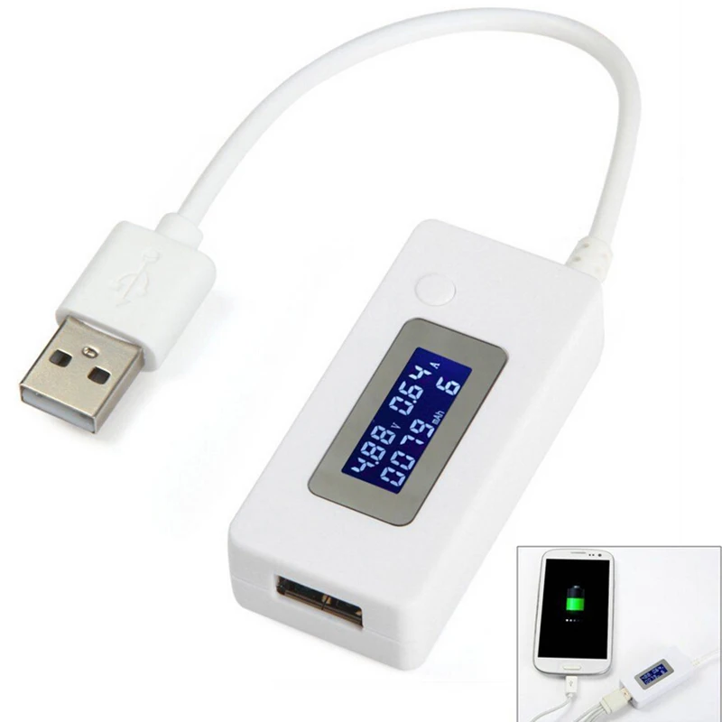LCD Voltmeter USB Charger Capacity Current Detector Voltage Tester Meter voltimetro For Cell Phone Power Bank Digital Dispay