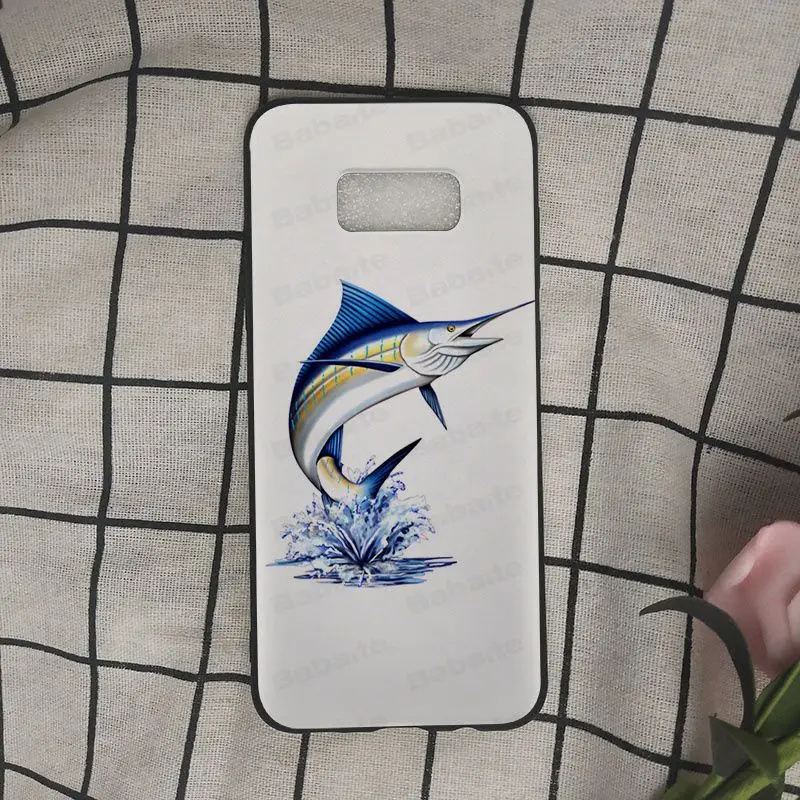 blue marlin fish jumping