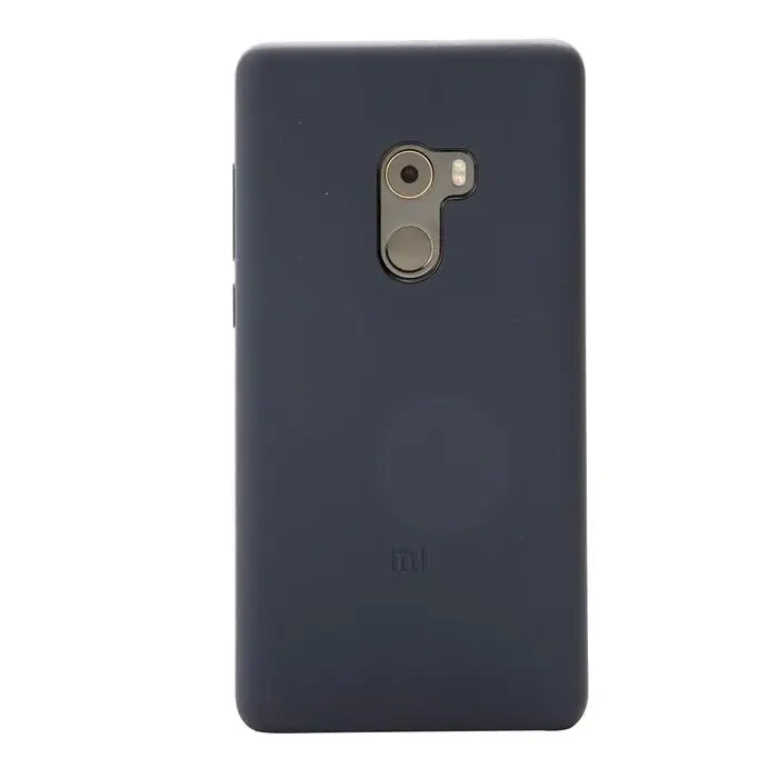 Оригинальный силиконовый чехол для Xiaomi Mi MIX 2 задняя крышка Mix2 MiMix2 черный xiaomi mi mix2