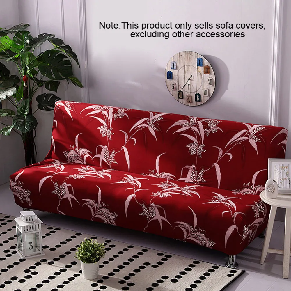 

160-190cm Folding Stretch Big Elasticity Couch Cover Cheap Universal Sofa Cover Sofa Without Armrest Folding Cover For Sofa Bed
