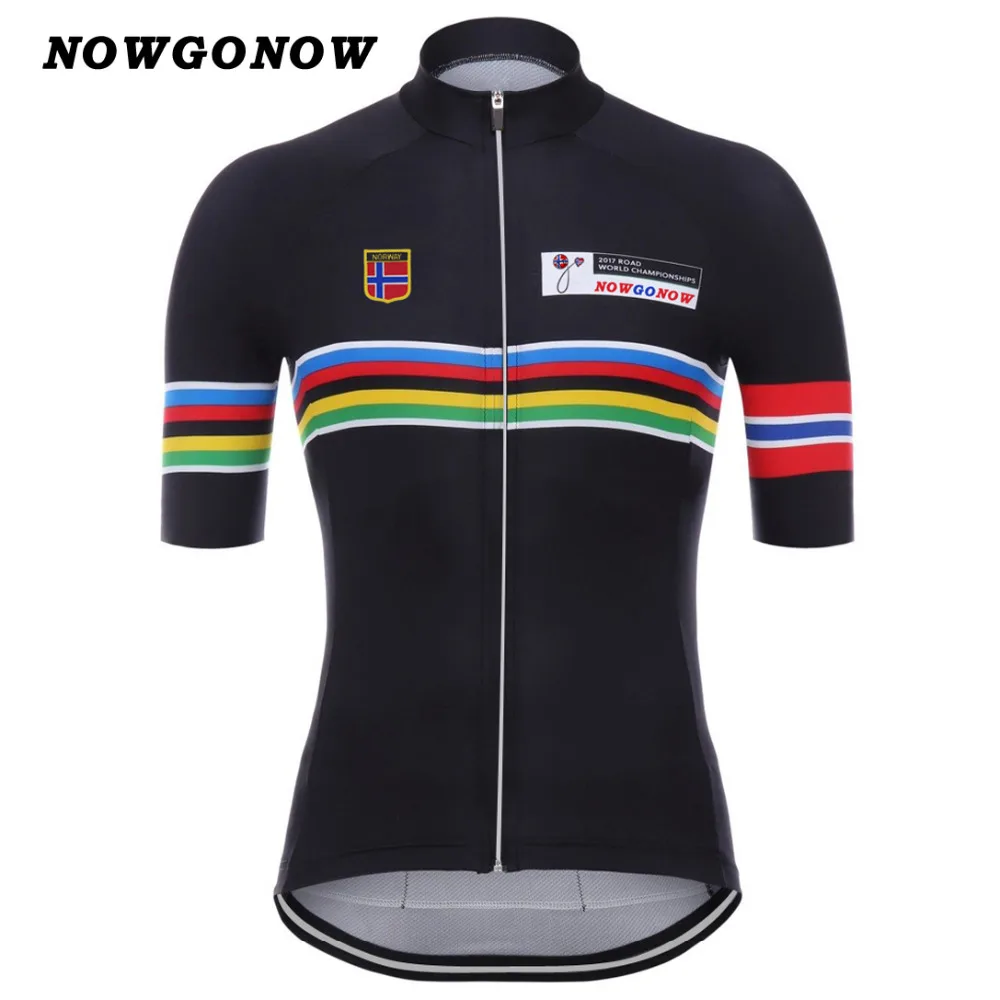 2018 black Summer man cycling jersey/clothing norway falg Quick Dry bike bicycle wear ropa