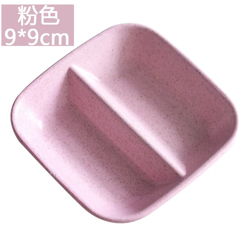 1 шт. креативная домашняя цветная Тарелка десертная тарелка ароматизированное блюдо японская посуда пластиковый поднос - Цвет: Pink