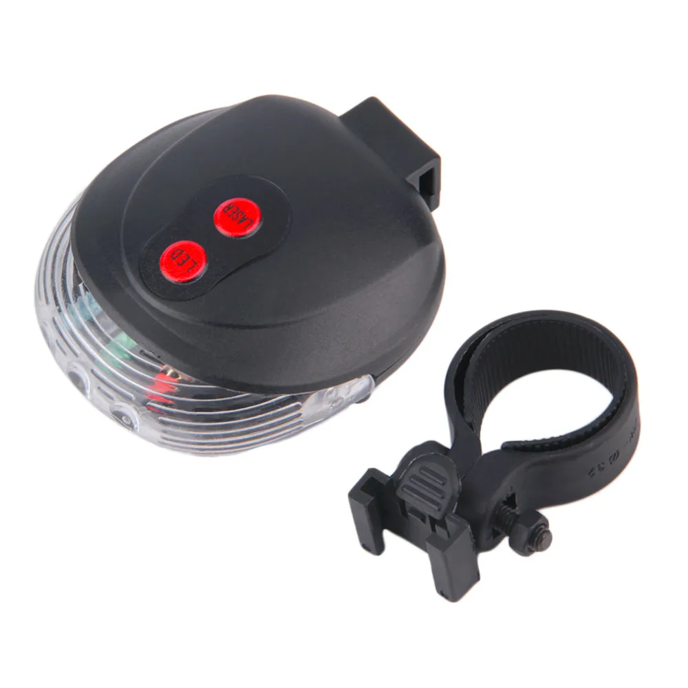 Discount Hot 5 LED Ultra Bright Laser Beam MTB Mountain Bicycle Bike Cycling Rear Tail Warning Lamp Light Bike Accessories 15