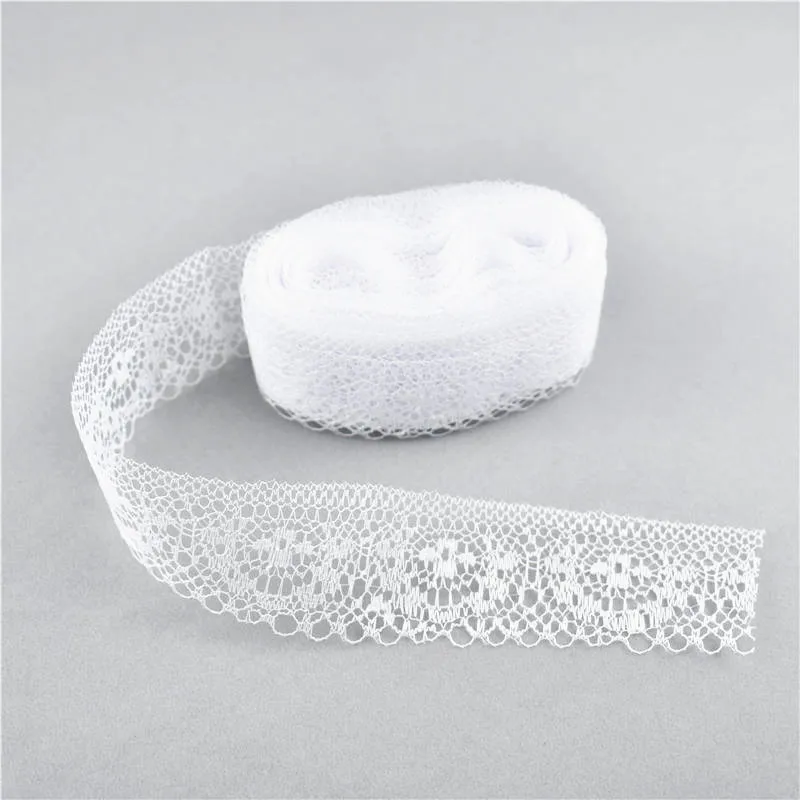 Lace Ribbon Lace Fabric Lace Sewing Supplies Lace Accessories Lace Sewing Accessories Lace Garment Accessories 10yards 15Colors Lace Ribbon Tape 40MM diy african lace fabric Sewing Net Cord Embroidered Wedding dress Handicraft accessories