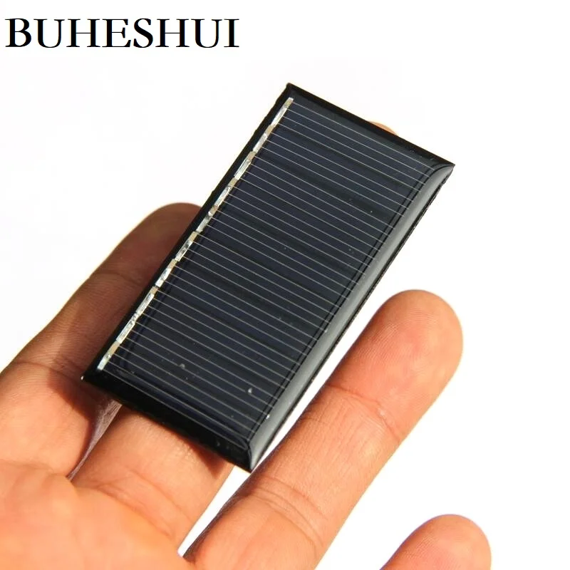 

BUHESHUI 0.25W 5V Mini Solar Cell Polycrystalline Solar Panel Charger For 3.7V Battery System Study 60*30MM 5pcs Free Shipping