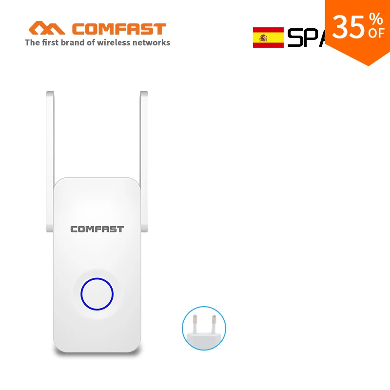 

NEW COMFAST 1200Mbps Wall Plug Routers AC1200 Dual Band Wireless Wi-Fi AP Wifi Repeater Router Extender Booster 2.4/5GHz antenna