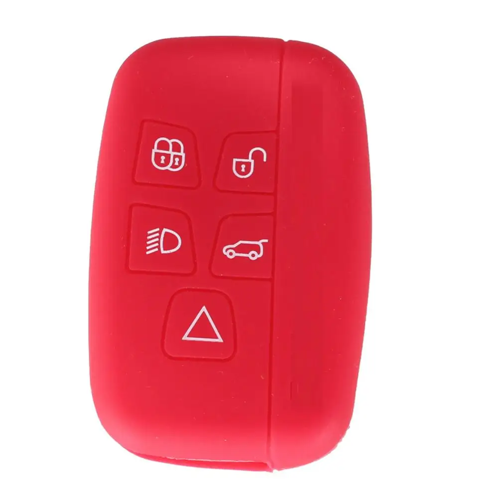 KEYYOU 20X дистанционного ключа Shell ФОБ крышка Smart силиконовый чехол для ключей 5 Кнопка для Land Rover Range Rover Sport Vogue evoque Discovery 4 - Количество кнопок: Red