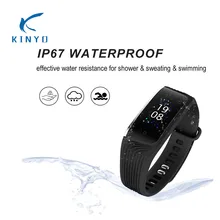 Цвет Экран плавание Смарт сердечного ритма в режиме реального IP67 Водонепроницаемый Фитнес трекер smartband с несколько спортивных режимов