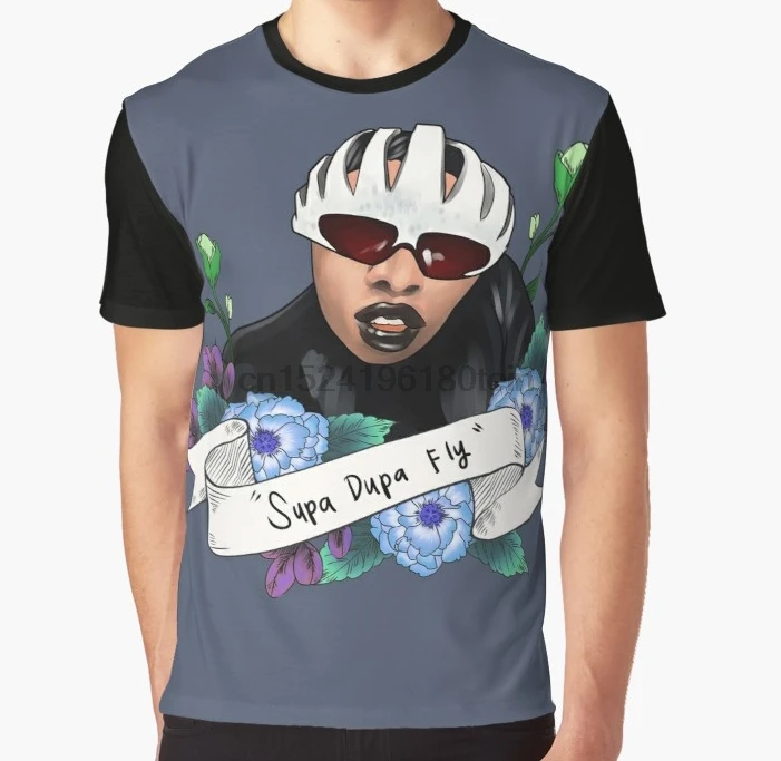 

All Over Print 3D Women T Shirt Men Funny tshirt Missy Elliot is Supa Dupa Fly Graphic T-Shirt