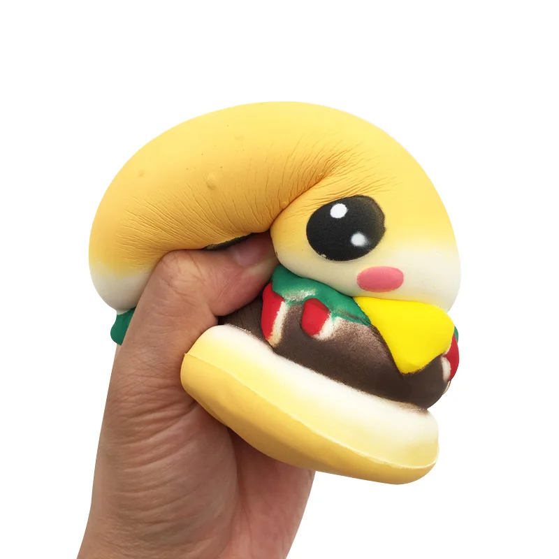Новинка 18 Kawaii Smile Face Burger мягкие медленно восстанавливающие форму игрушки для