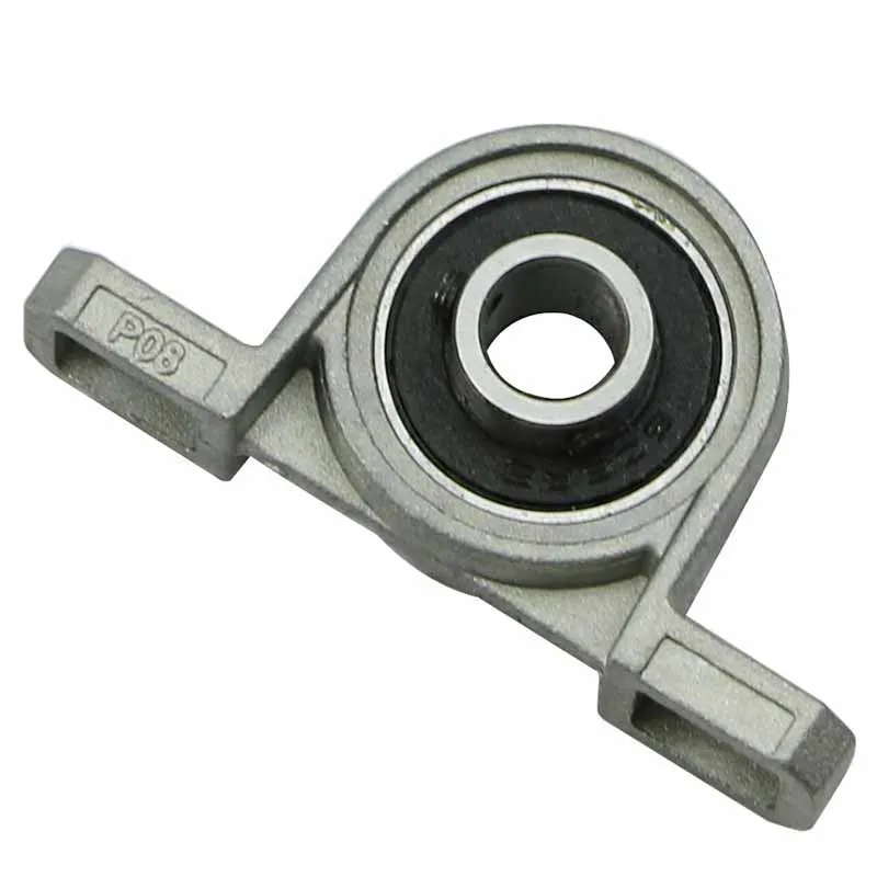 2Pcs Zinc Alloy Pillow Bearing KP08 8mm Diameter Pillow Block Mounted Ball Bearing Solid Base Zinc Alloy