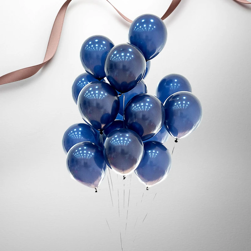 

10pcs/lot 12inch Ink Blue Latex Balloons Dark Blue Helium Air Balloon Birthday Wedding Decoration Party Balloon Supplies Globos