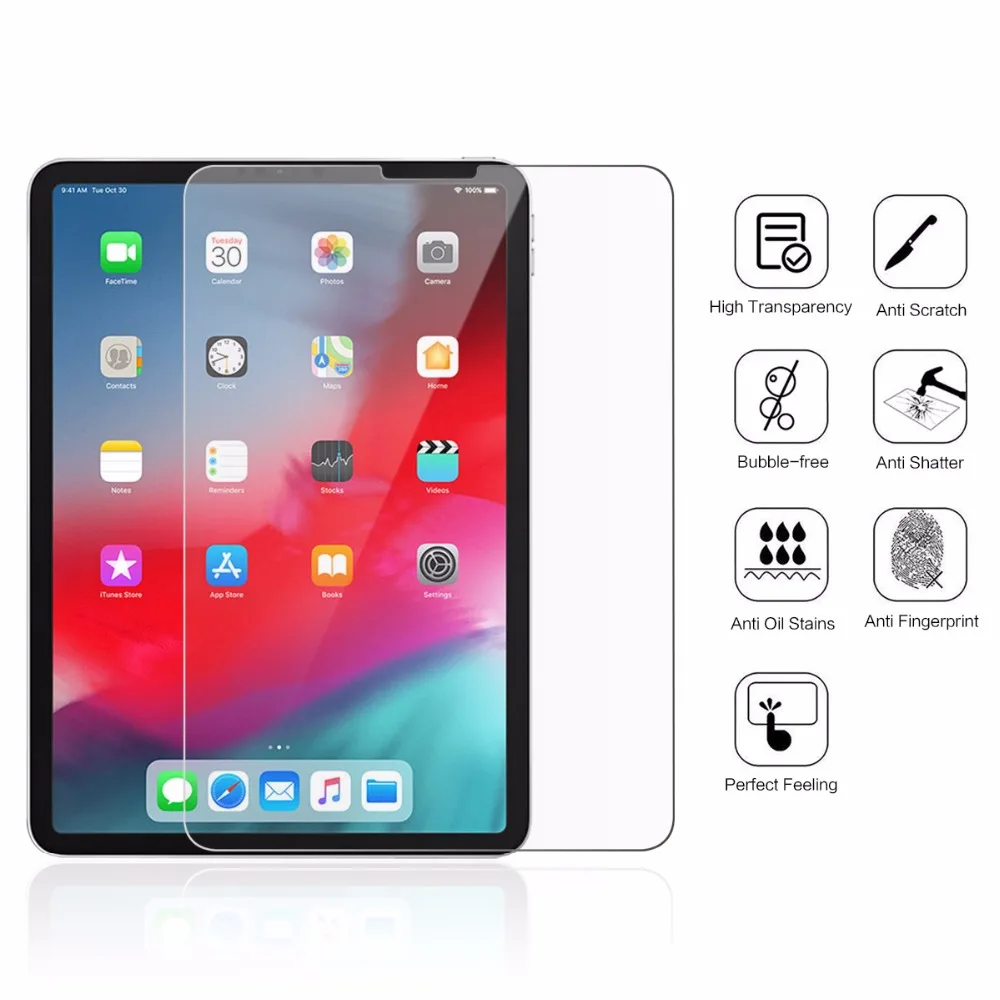 1 Упак. Закаленное стекло для iPad Pro 12,9 дюймов 2018 tablet screen Protector Anti-Scratch screen Cover для iPad Pro 12,9 "2018