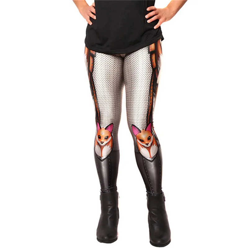 

Cute Fox High waist Legins Fitness Leggins 3D Printed Women Leggings