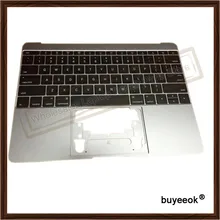Original A1534 Grey Top Case With US Keyboard for Macbook “Core M” 12″ A1534 Top Case US Layout MF865 topcase No Touchpad 2016