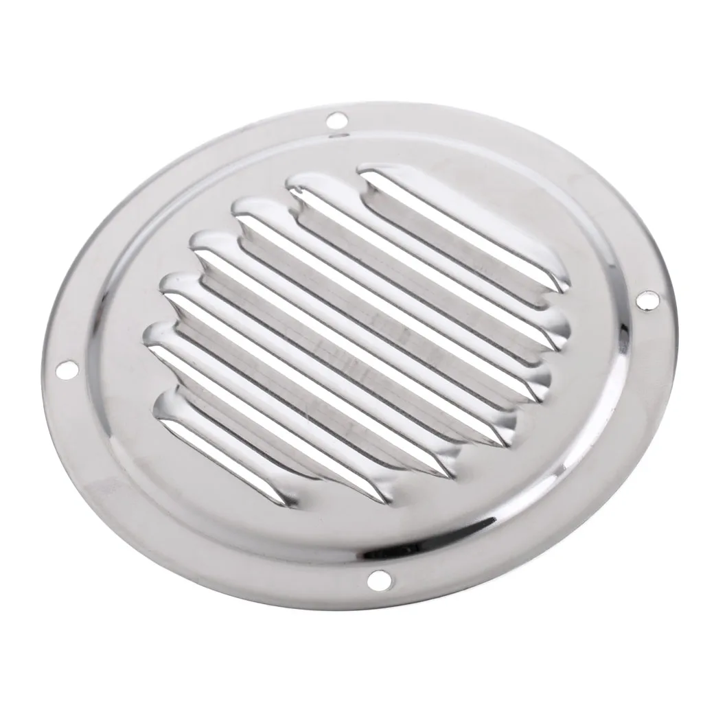 4in Air Ventilator Cover Stainless Steel Louvered Lid for Marine Ship Boat Yacht 