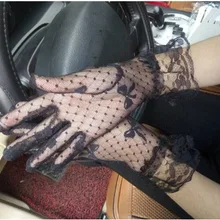 Новые летние женские сетчатые короткие сетчатые солнцезащитные перчатки готический панк эмо-рок костюм необычные сексуальные кружевные перчатки